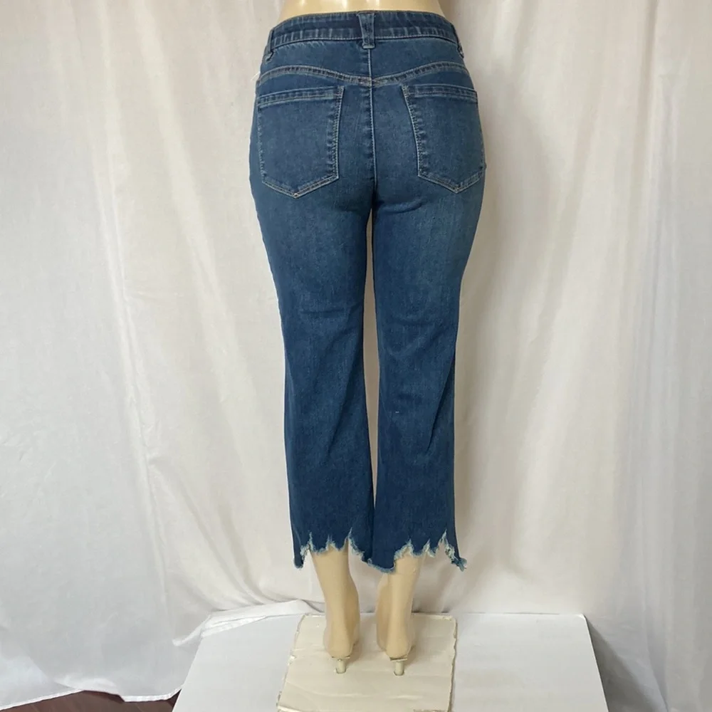 DEMOCRACY Jean Women’s Tummy Control Size 6 Chew Hem Straight Leg NWOT - Picture 6 of 9